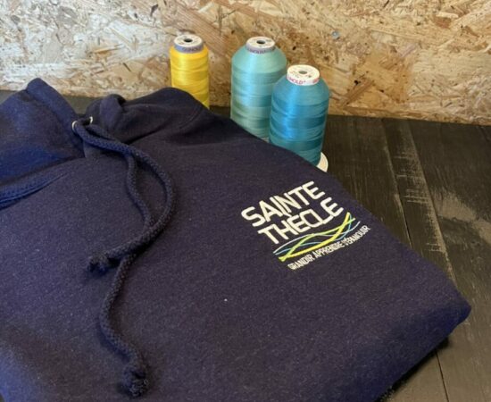 Broderie sur sweat